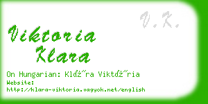 viktoria klara business card